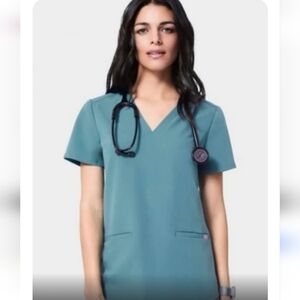 Figs Hydrogreen Casma Scrub Top M